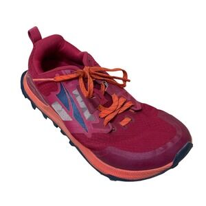 Altra Women Shoes Red 6 Lone Peak 7 Trail Running Sneakers AL0A7R7G668 Hiking